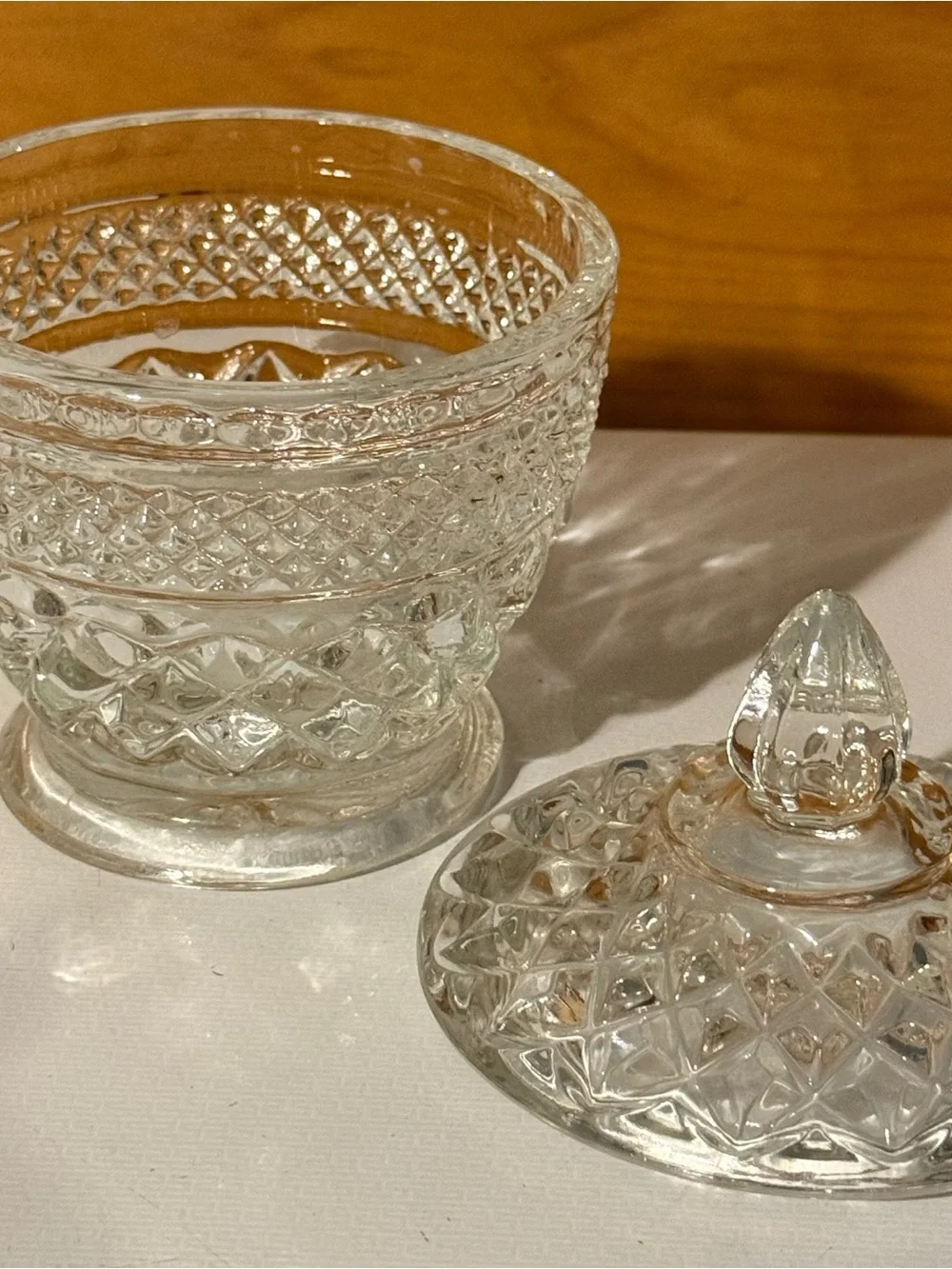 vintage Anchor Hocking Wexford Small candy or sugar bowl